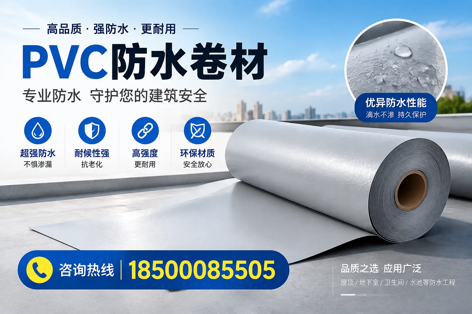 齐齐哈尔地区pvc防水卷材的市场现状与发展趋势